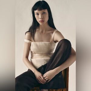 Zara PADDED BUSTIER TOP S nwt